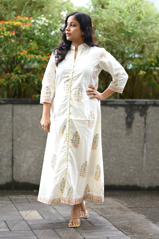 Printed cotton dress - SLM 0915