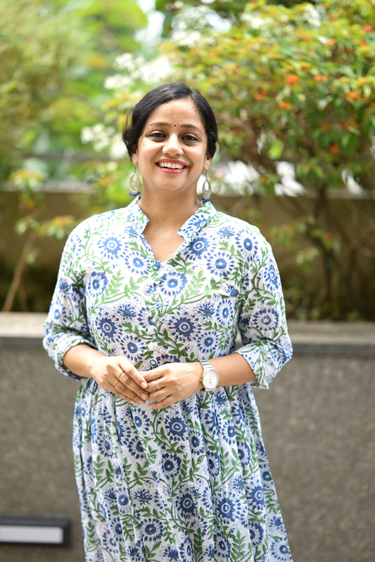 Cotton Flared Dress-SLM 0902