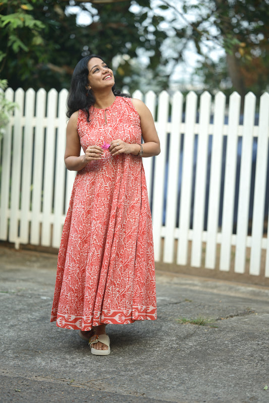 Cotton flared dress-SLM 0870