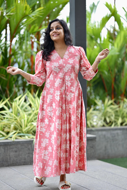 Cotton Flared Dress-SLM 0849