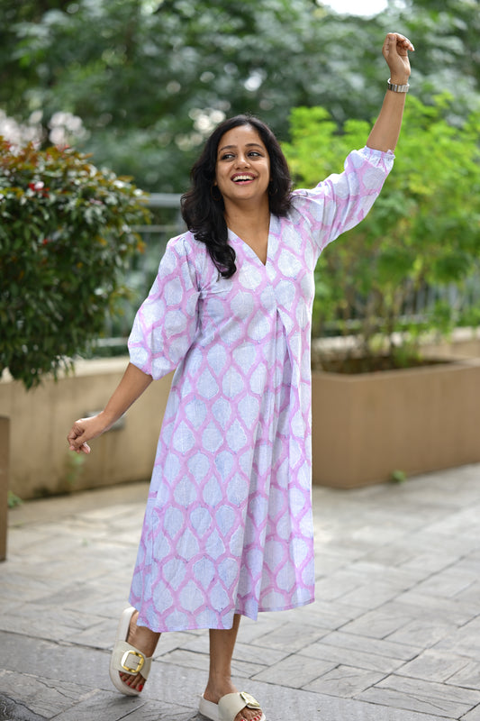 Cotton flared dress-SLM 0893