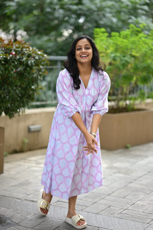 Cotton flared dress-SLM 0893