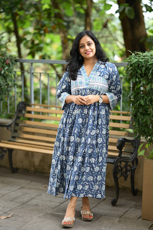 Cotton Flared Dress-SLM 0894