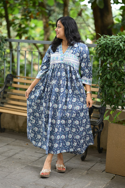 Cotton Flared Dress-SLM 0894