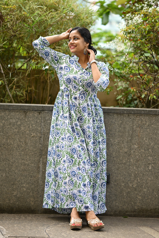 Cotton Flared Dress-SLM 0902