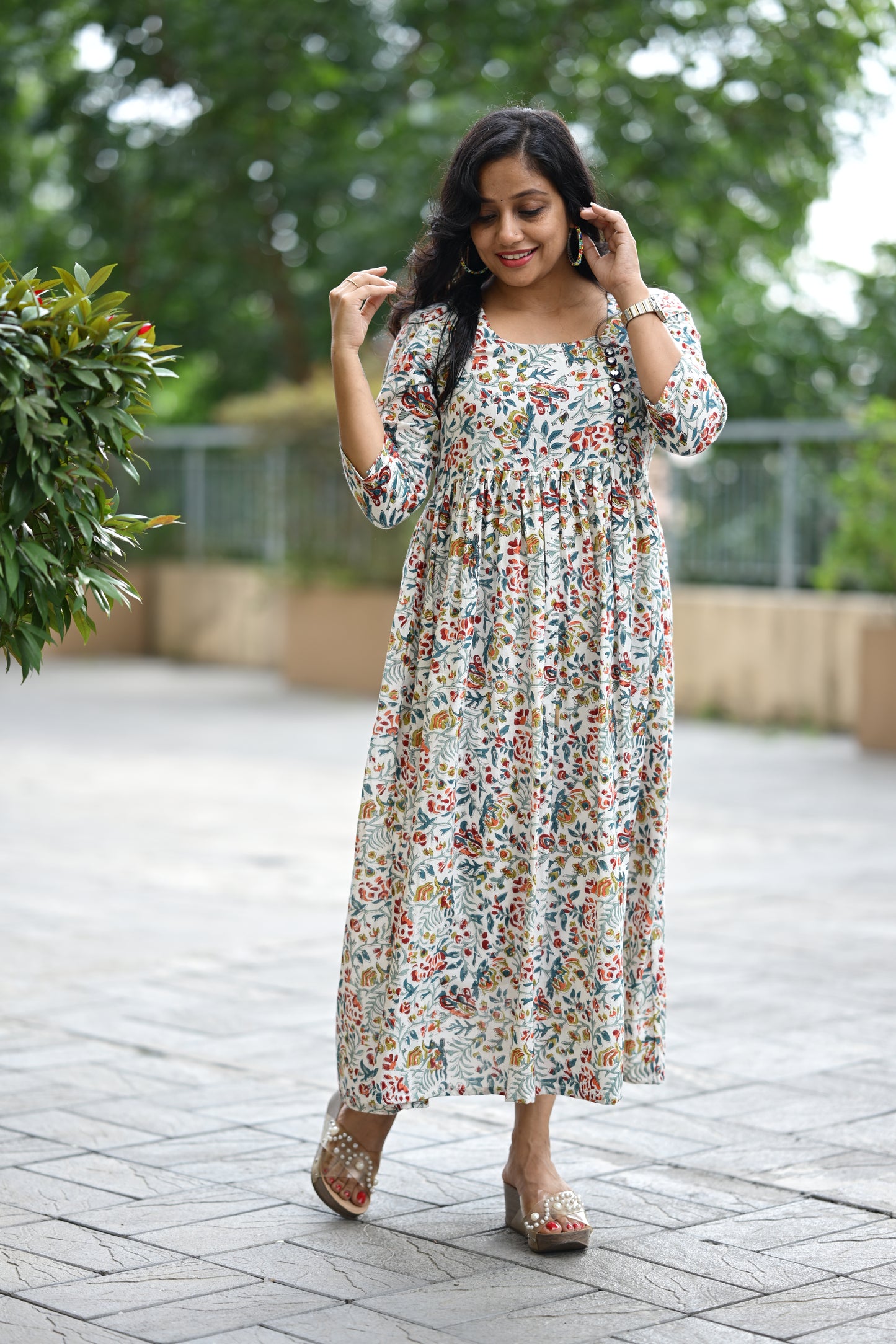 Cotton Flared Dress-SLM 0844