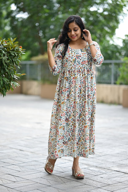 Cotton Flared Dress-SLM 0844