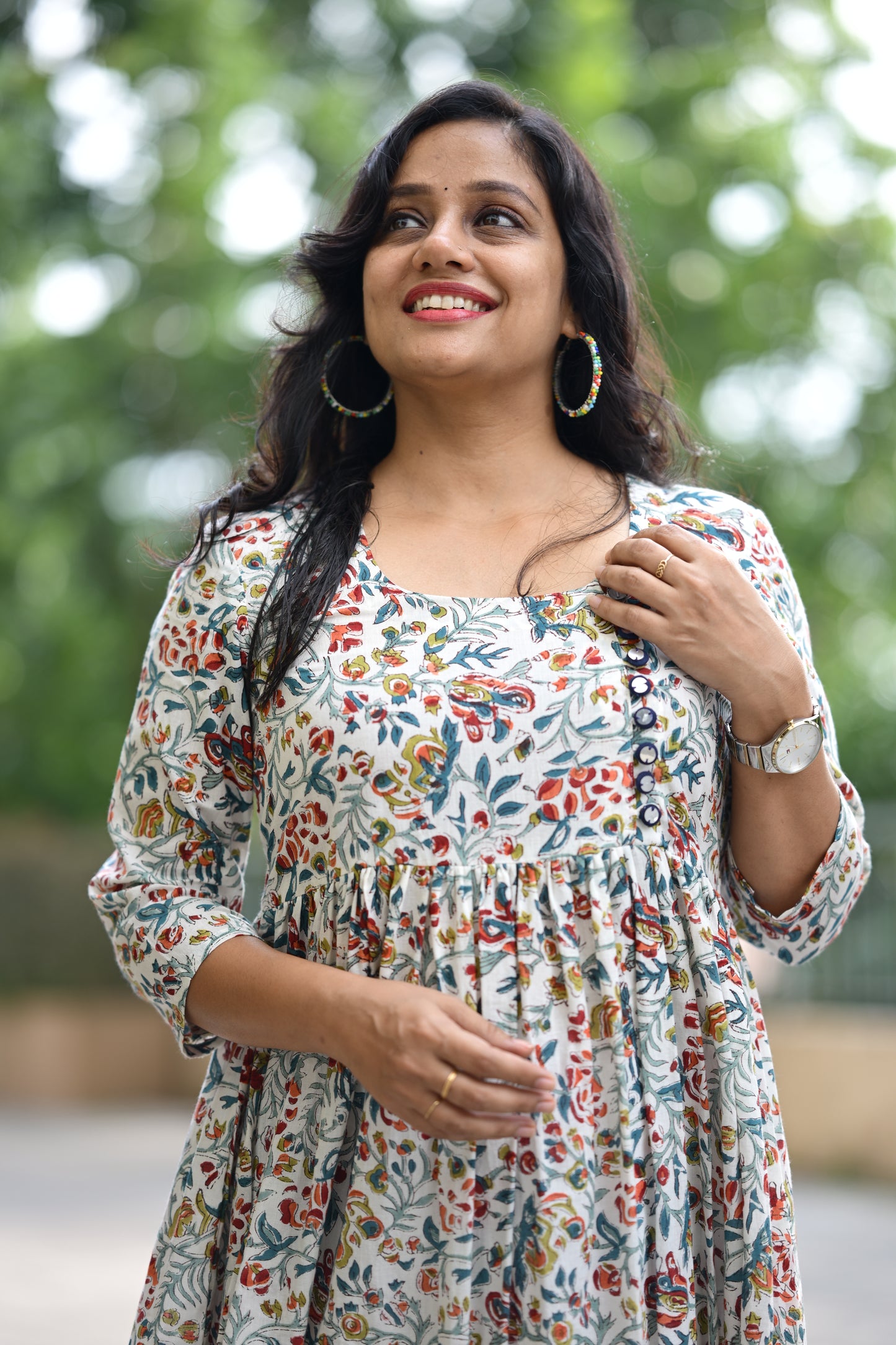 Cotton Flared Dress-SLM 0844