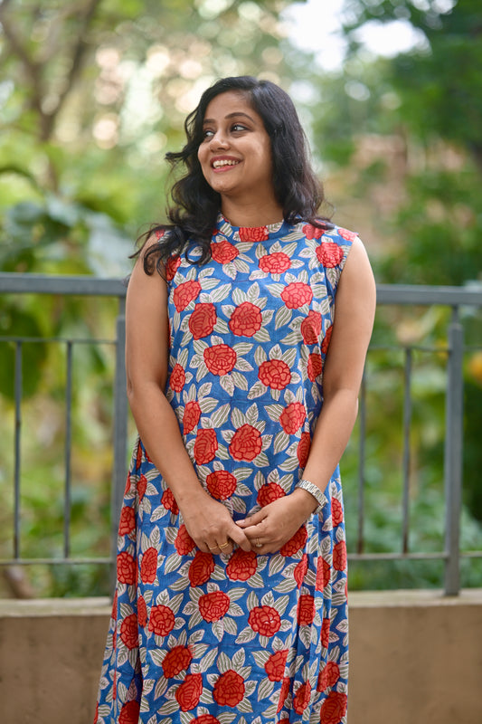 Cotton floral Co ord set-SLM  0883 