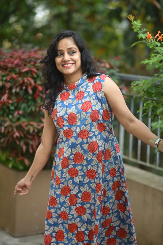 Cotton floral Co ord set-SLM  0883 