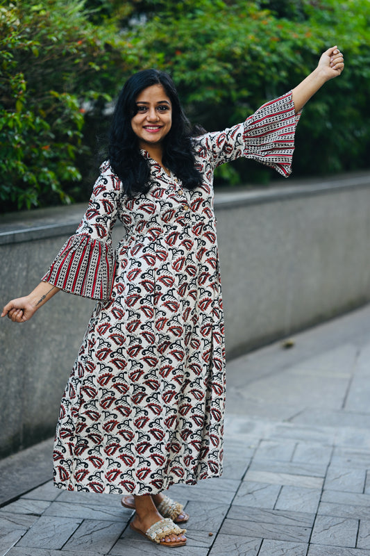 Cotton Print Dress-SLM 0850