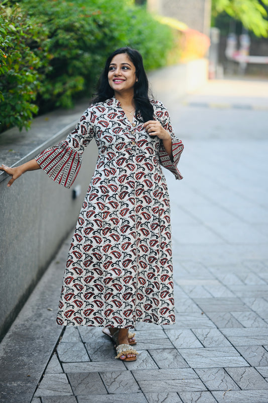 Cotton Print Dress-SLM 0850