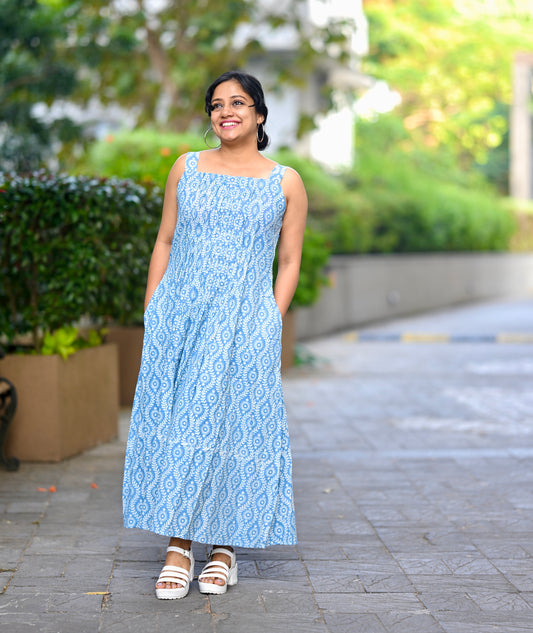 Sleeveless Cotton dress-SLM  0868 