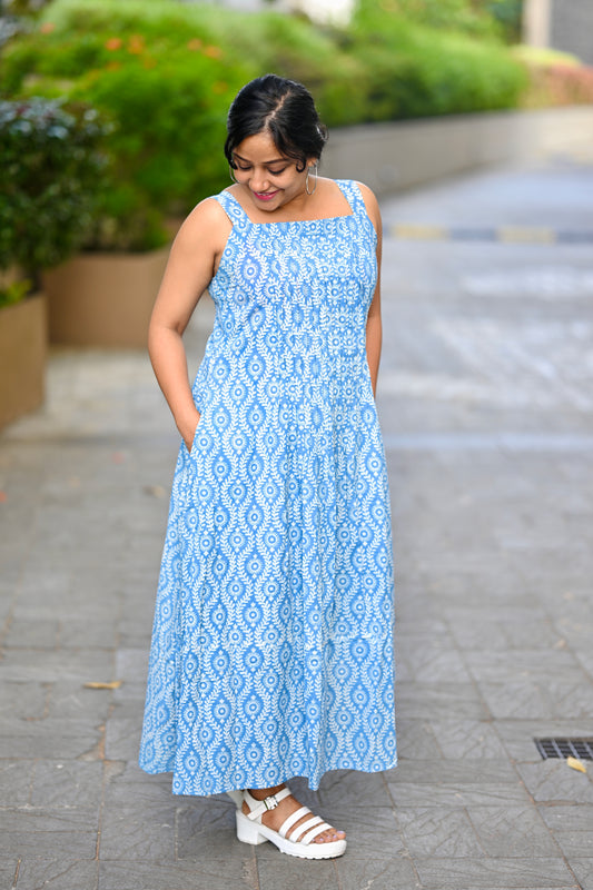 Sleeveless Cotton dress-SLM  0868 